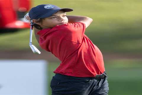 Charlie Woods is just 12 but shares same iconic swing and on-course mannerisms as golf legend dad..