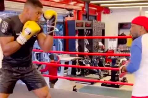 Watch Anthony Joshua train in Dubai with US coach Anthony ‘Chill’ Wilson with Oleksandr Usyk..