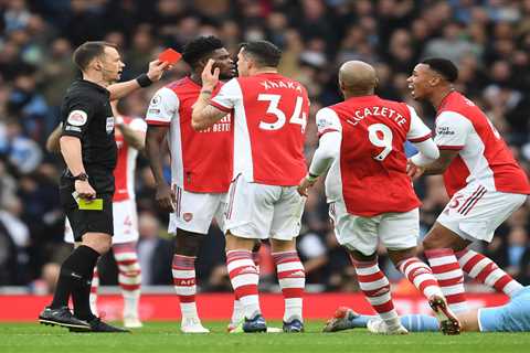 Arsenal hit with £20,000 fine for players losing their heads over Gabriel red card in controversial ..