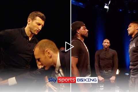 TENSE handshakes on The Gloves Are Off! Featuring Froch, Groves, Bellew, Joshua and more!