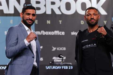 Amir Khan and Kell Brook in another row as pair locked in argument over weight for their grudge..