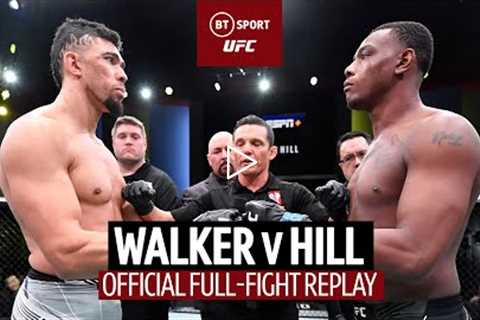 Sweet Dreams!  Johnny Walker v Jamahal Hill  UFC Full-Fight Replay