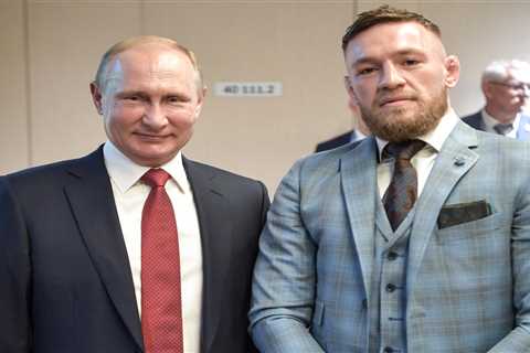 Watch Conor McGregor’s reaction after Vladimir Putin’s security warn UFC star for putting arm..