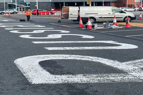 Man Utd remove Aeroflot branding from Old Trafford and cone off area after ending £40m sponsorship..