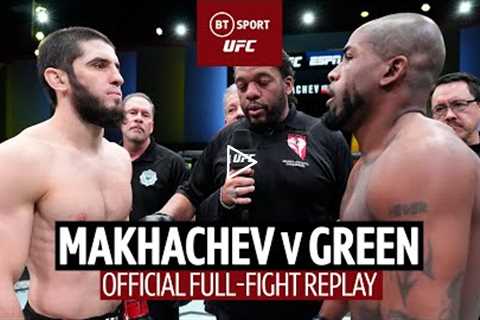 10 in a row!  Islam Makhachev v Bobby Green  UFC Full-fight replay