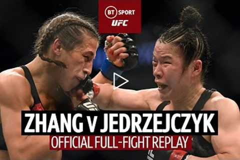 Greatest title fight ever?  Zhang Weili v Joanna Jedrzejczyk  UFC 248 Full-Fight Replay