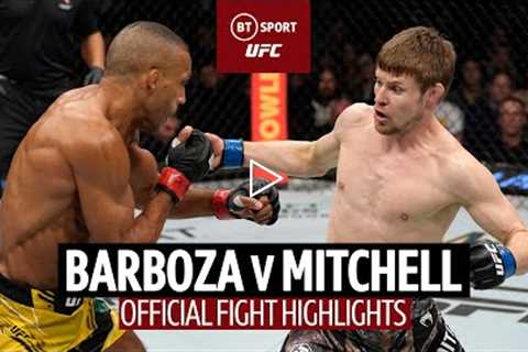 Biggest career win for Thug Nasty! Edson Barboza v Bryce Mitchell  UFC 272 Highlights