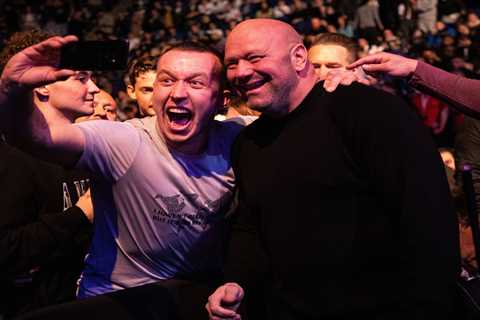 Wayne Rooney celebrates with Paddy Pimblett and Molly McCann in dressing room as Derby boss watches ..