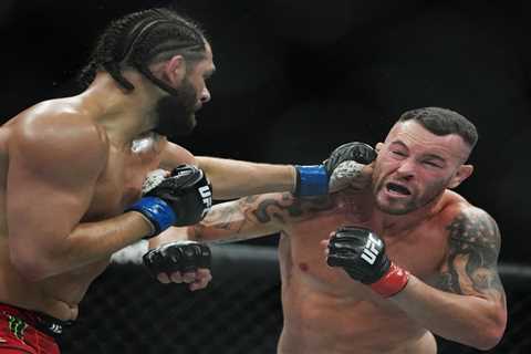 Moment Jorge Masvidal jogs into jail after ‘attacking’ Colby Covington and ‘knocking part of UFC..