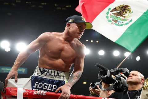 Errol Spence Jr says Canelo Alvarez has ‘got the chin’ to become first-ever man to be two-weight..