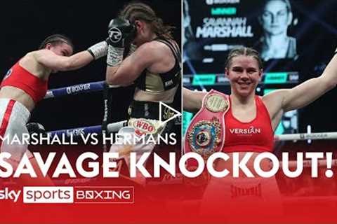 Savannah Marshall's MONSTER knockout of Femke Hermans in Newcastle!