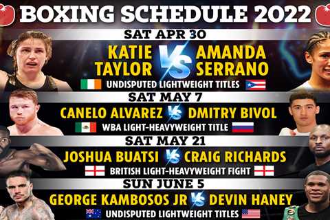 Boxing schedule 2022: Upcoming fights, fixture schedule including Taylor vs Serrano THIS WEEKEND,..