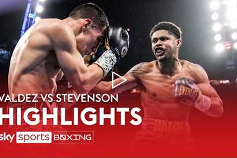 HIGHLIGHTS!  Oscar Valdez vs Shakur Stevenson  Super-featherweight showdown 🏆