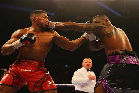 Anthony Joshua bumps into Dillian Whyte in street as pair agree to rematch after ‘getting back to..