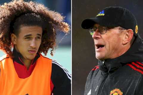 Ralf Rangnick banished Man Utd youngster Hannibal Mejbri after his performance against Liverpool