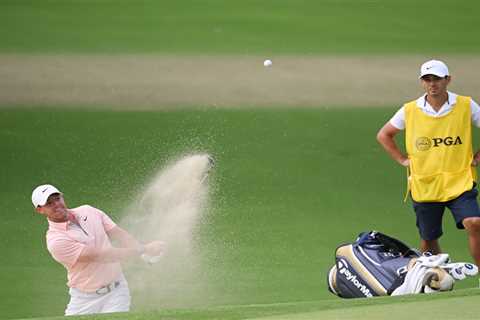 Rory McIlroy fluffs lines after great start as he slips five shots off the lead at PGA Championship