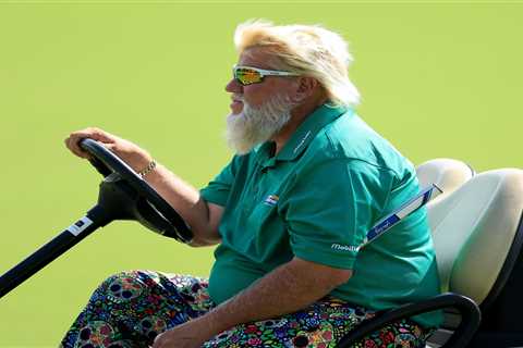 Why does golfer John Daly ride a golf cart at the PGA Championship?
