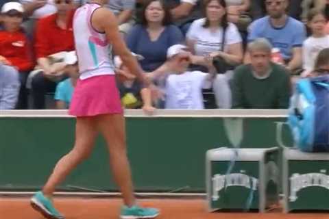 French Open controversy as Irina-Camelia Begu leaves child in tears after throwing racket in..