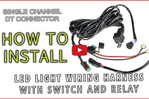 Eyourlife 12V 40A Off Road LED LIGHT Bar On Off Power Switch Relay Wiring Harness - Installation