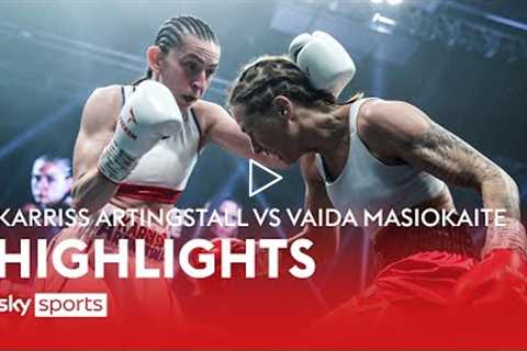 Dominant debut ✅  Karriss Artingstall vs Vaida Masiokaite  Highlights