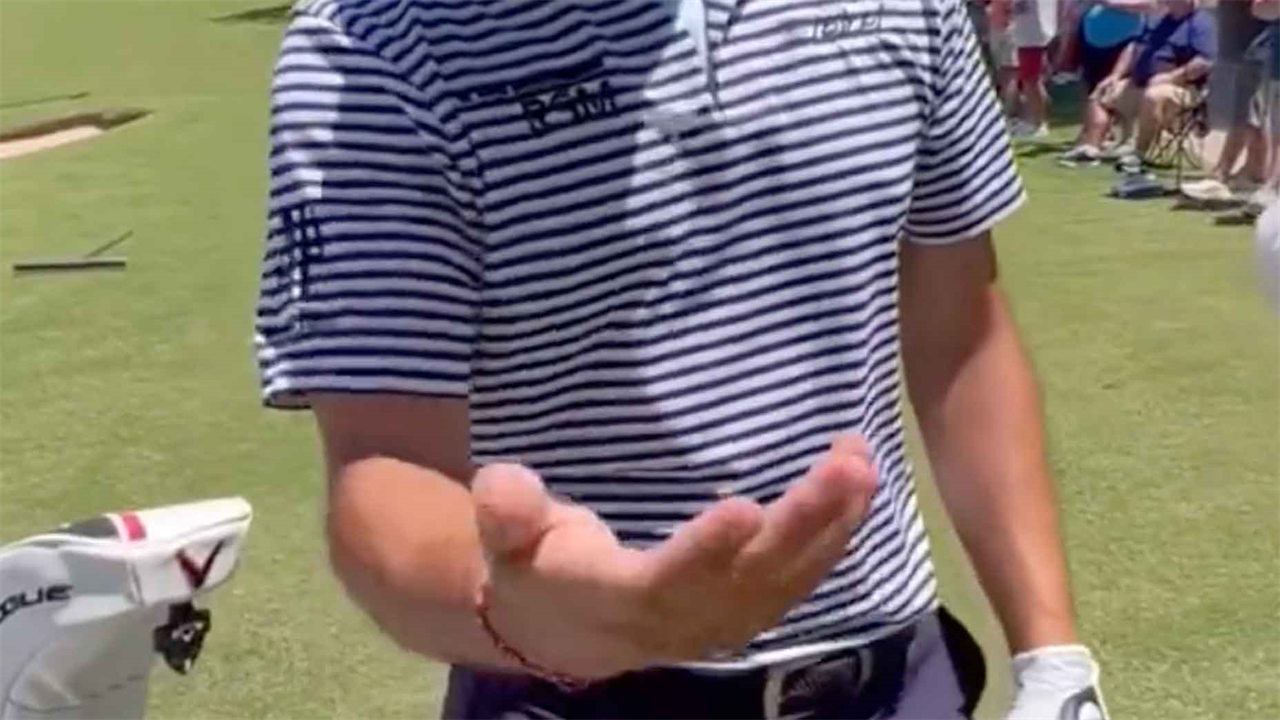 The best trick you’ll see at the PGA? Abraham Ancer with a ball marker