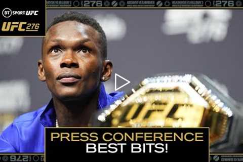 UFC 276 Press Conference Best Bits  Featuring Adesanya, Holloway, Volkanovski and Strickland