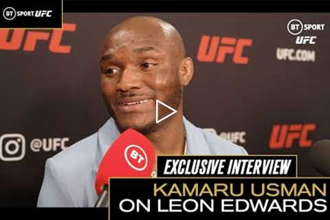 Kamaru Usman on defending his UFC Welterweight Title against Leon Edwards at UFC 278! 🏆