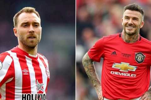 Christian Eriksen shares staggering stat with Man Utd pass master David Beckham