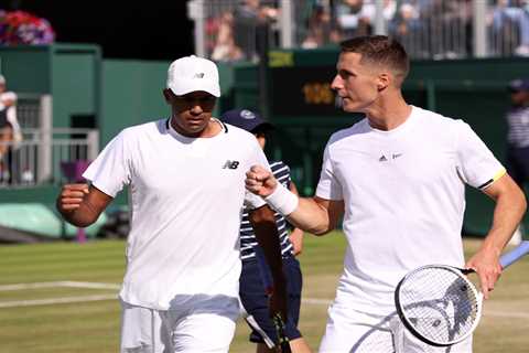 Wimbledon row erupts over ‘faulty hawkeye’ as Joe Salisbury and Rajeev Ram refuse to play on in..