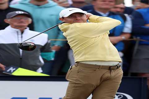 Rory McIlroy accidentally BREAKS FAN’S HAND with tee shot at The Open Championship but sits two off ..