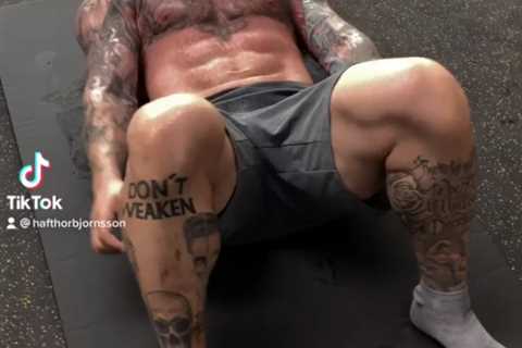 Watch Thor Bjornsson do 500 CRUNCHES in gruelling training vid as ripped star trains for next fight ..