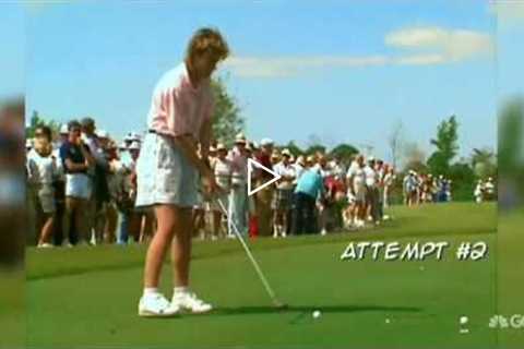 Woman Shanks Golf Ball Into The Crowd TWICE