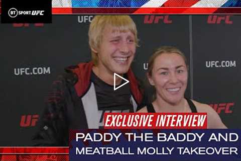 Paddy 'the Baddy' Pimblett & Meatball Molly McCann react to EPIC reception at the O2  UFC London