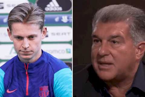 Barcelona president Joan Laporta gives update on Manchester United transfer target Frenkie de Jong