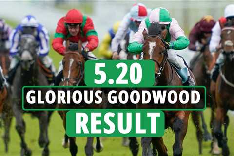 Who won the 5.20 at Goodwood? How EVERY horse finished on day one of Glorious Goodwood