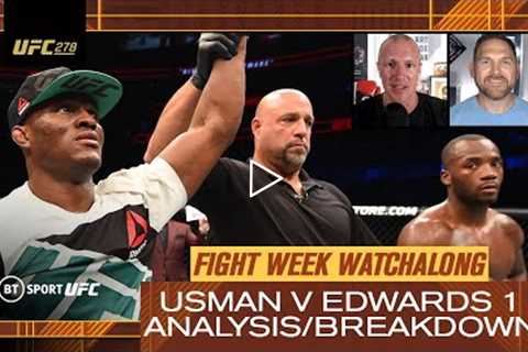 Usman v Edwards 1 Watchalong/Analysis  BT Sport Fight Week UFC 278 Preview