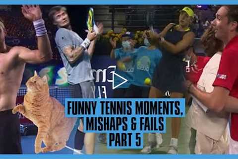 Tennis Mishaps, Fails & Funny Moments - Part 5