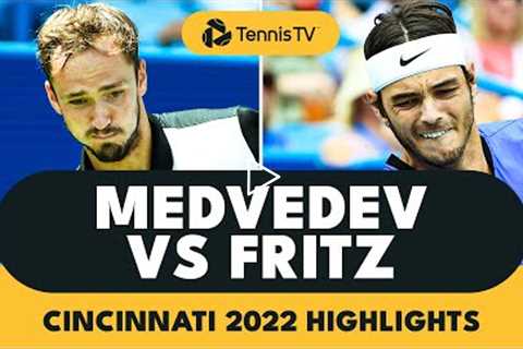 Daniil Medvedev vs Taylor Fritz Highlights | Cincinnati 2022