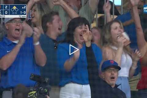 Homer in first career at-bat and family goes crazy!! Mets' Brett Baty's epic first home run!