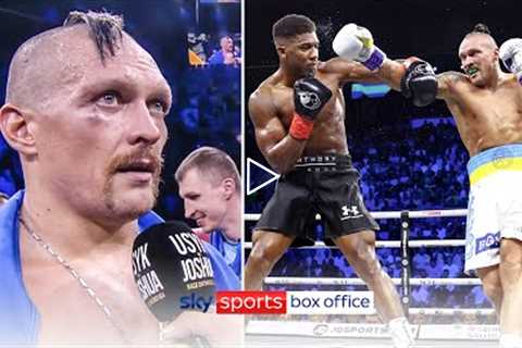 I devote this victory to my country! 💙💛  An emotional Usyk dedicates win over Joshua to Ukraine