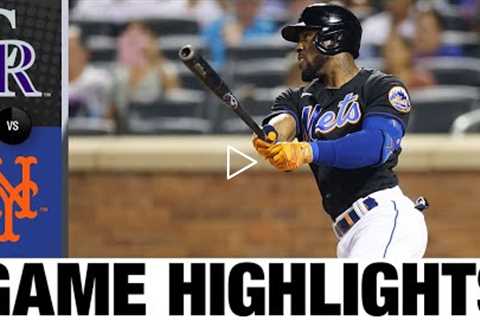 Rockies vs. Mets Game Highlights (8/26/22) | MLB Highlights