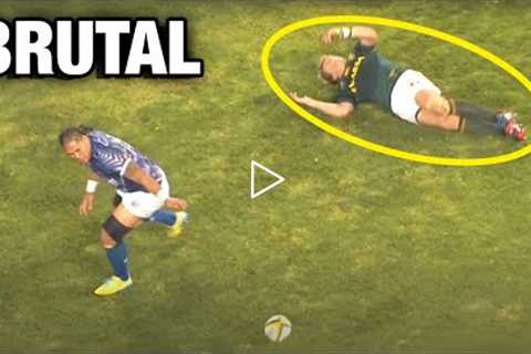 Merciless rugby tackles