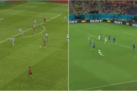 Bruno Fernandes has Raheem Sterling-esque moment with ‘staggering’ strike vs Spain