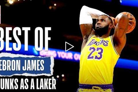 LeBron's BEST Dunks Since Joining The Lake Show!