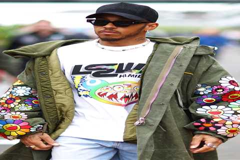 Lewis Hamilton wears T-shirt with his own name on it and flowery coat as F1 star prepares for..