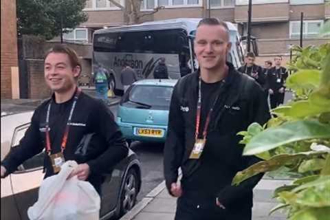 Arsenal opponents Bodo/Glimt forced to WALK to Emirates after team bus gets STUCK in narrow North..