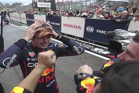 Watch bizarre moment Verstappen discovers he’s won F1 title sparking wild celebrations from..