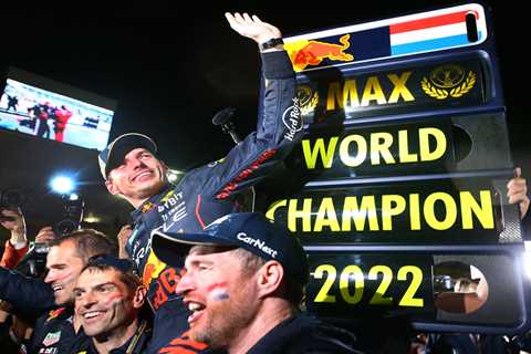 Inside Verstappen’s F1 title party with kiss from girlfriend Kelly Piquet, congrats from Geri..