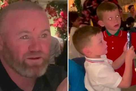 Wayne Rooney’s cut on boozy night out came after son ‘launched plate like a frisbee’