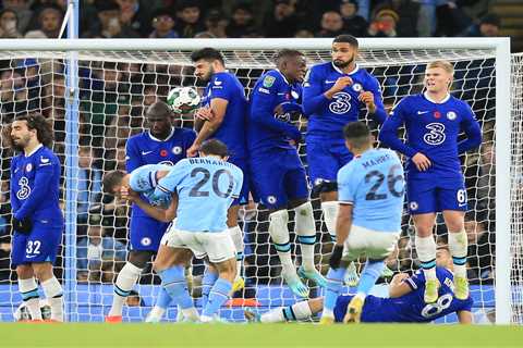 Man City 2 Chelsea 0: Last year’s finalists OUT in third round as Mahrez and Alvarez score in..